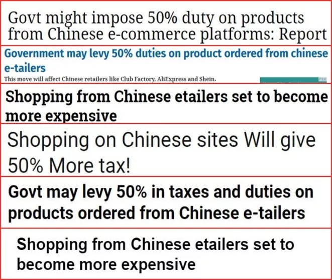 够狠！该国要对中国电商产品征50%的税！！